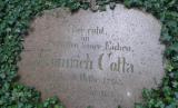Johann Heinrich Cottas Grabstein im Tharandter Wald